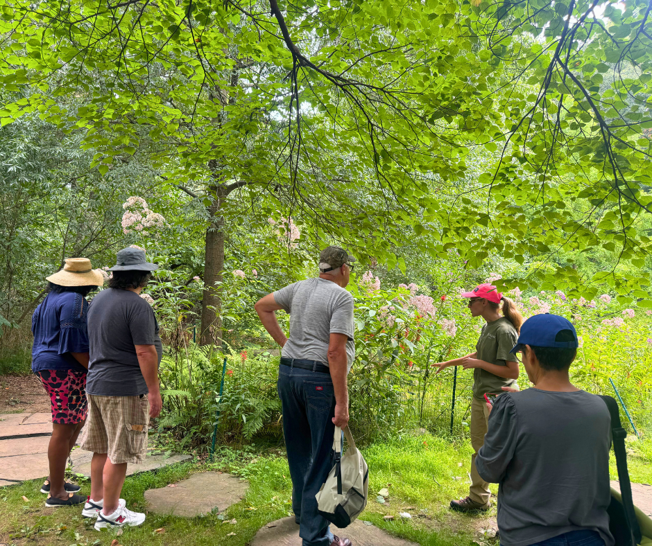 Staff provide guided tours of Rutgers Gardens