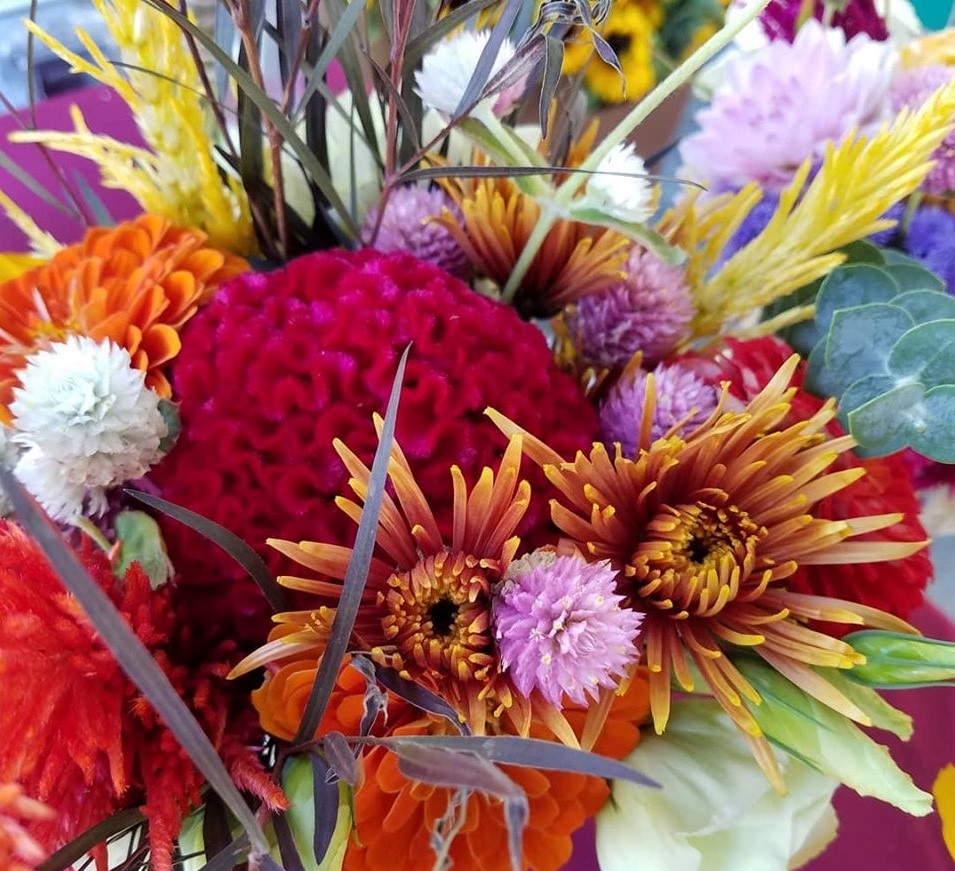 Closeup of flower bouquet