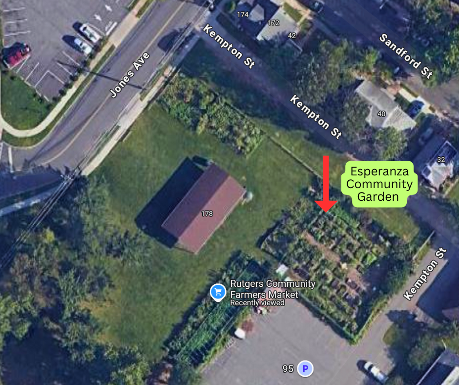 Map of Esperanza Community Garden